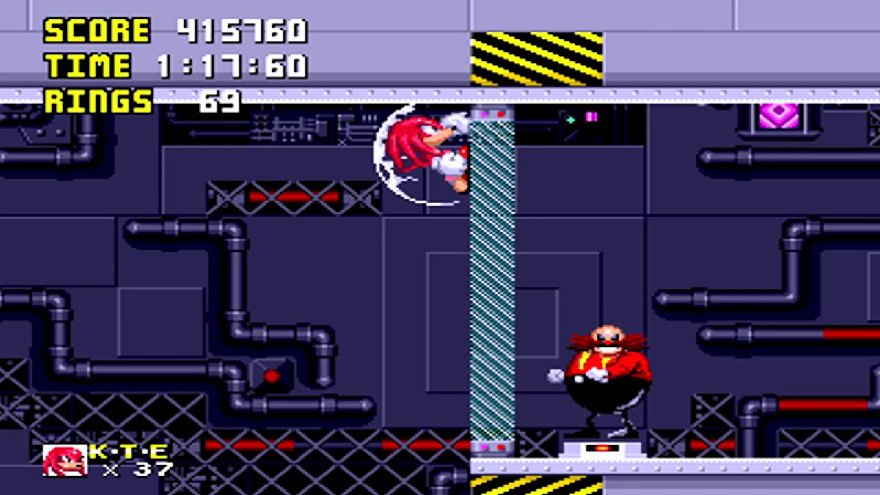 Sonic 1 Megamix V4: Metallic Base Zone + The Final Fight (Super Knuckles 720p/60fps)