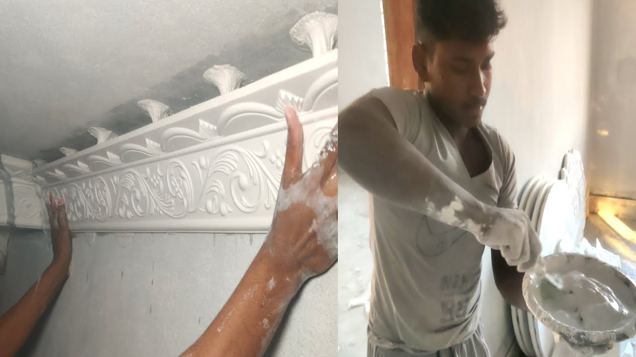 জিপসাম ফিটিং এর সঠিক নিয়ম জেনেনিন Noha Gypsum Decoration