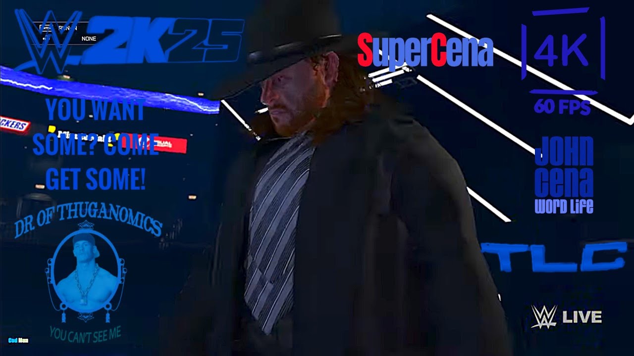 John Cena vs Undertaker |TLC | Wwe 2k25 | 4k60Fps|⭐⭐⭐