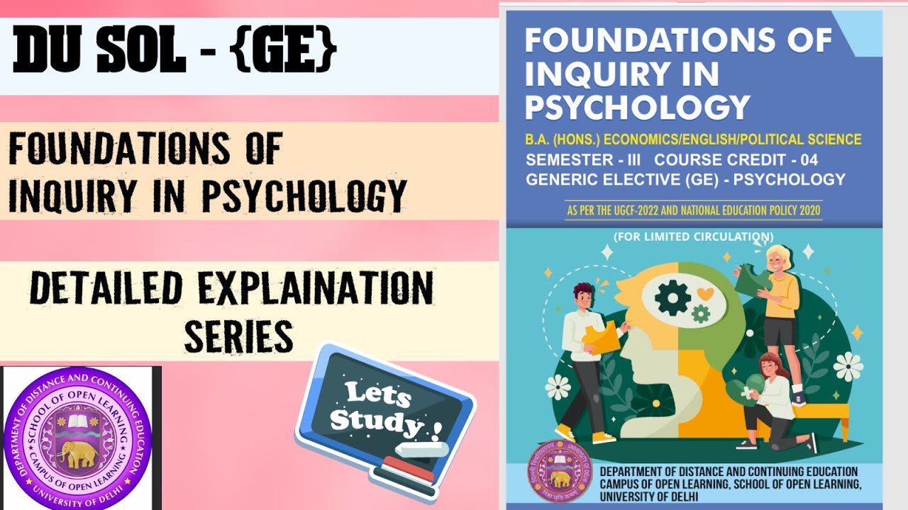 Goals of Psychological Research || Foundation of Inquiry in Psychology || Basics of Research| Part-4