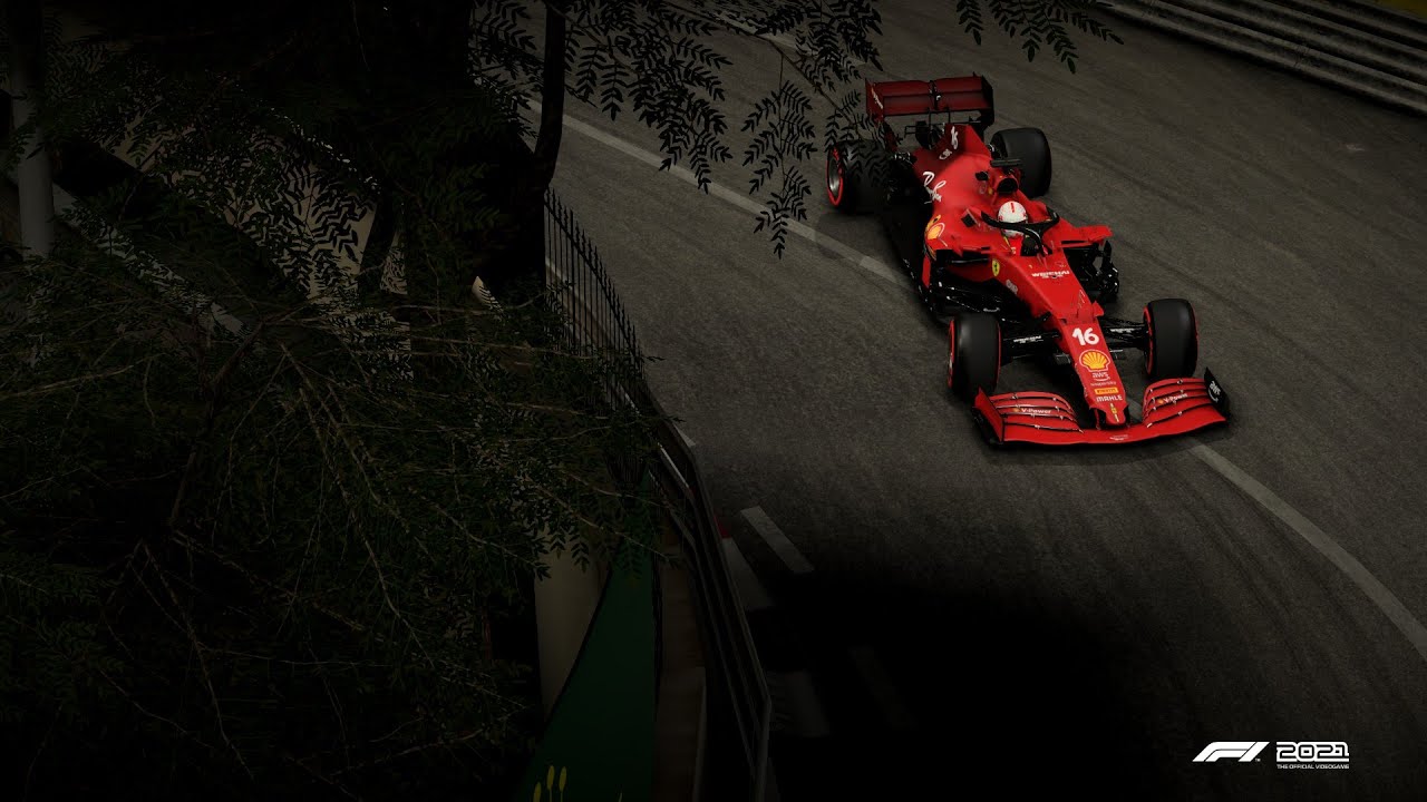 F1 2021 Gameplay (PC) - Charles Leclerc - Monaco Grand Prix (Night)