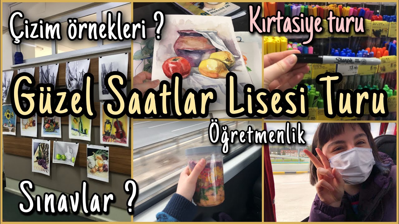 ART VLOG | Güzel Sanatlar Lisesi Turu | Kırtasiye | Yolculuk
