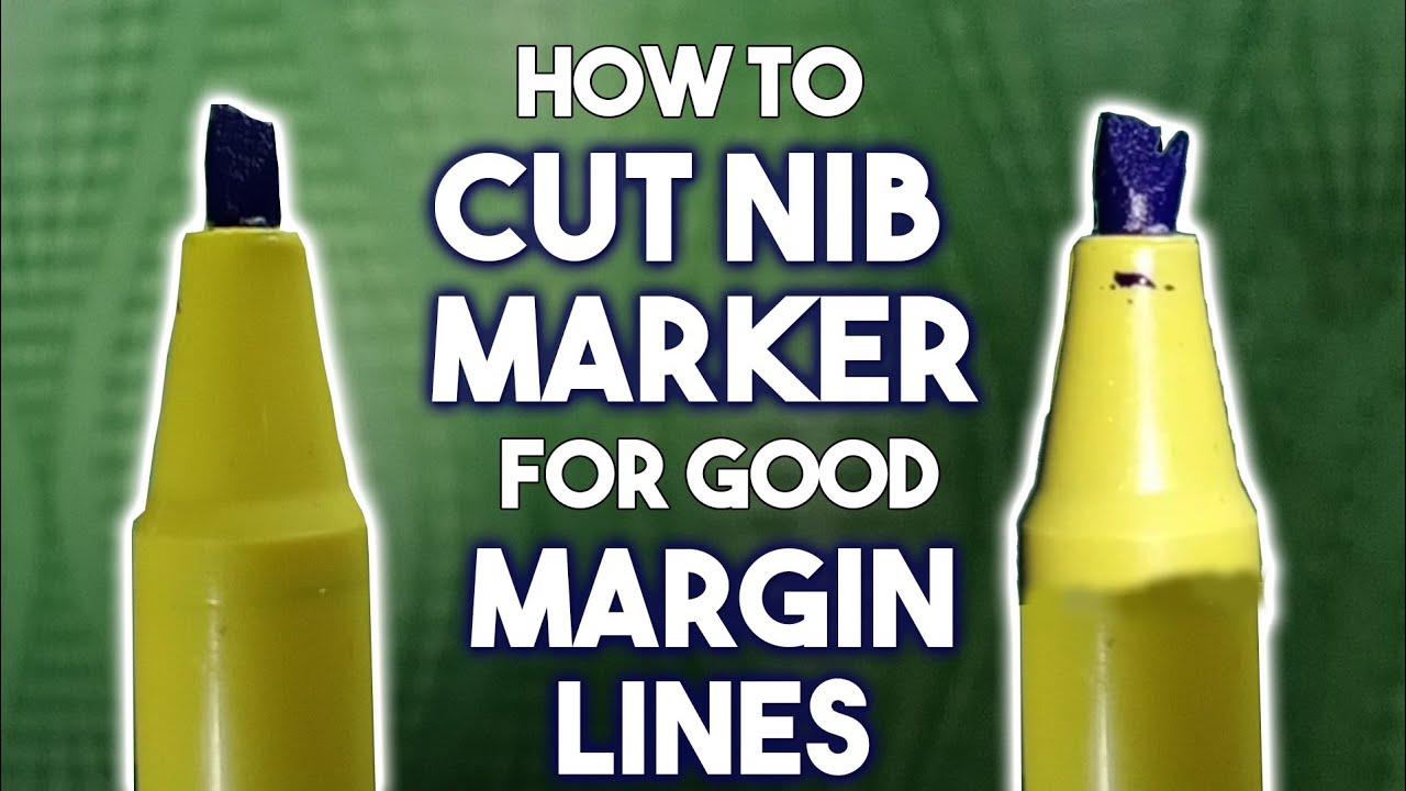 Make Double Nib Cut Marker For Good Margin Lines With Blade | FAIZAN TANVEER