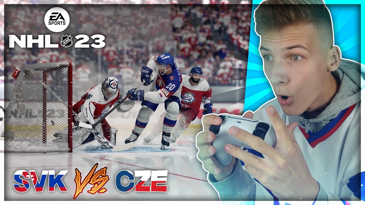 Prvý Zápas v NHL 23! | SLOVENSKO VS ČESKO | TeLk0