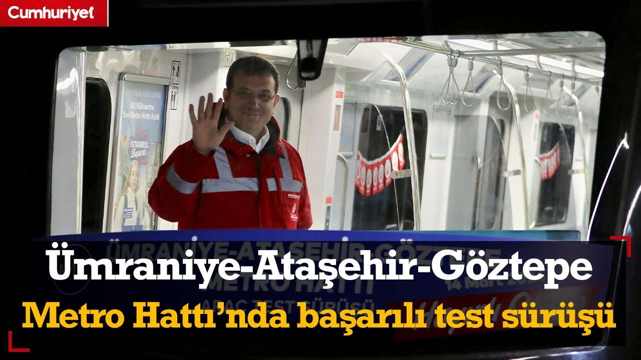 İstanbullulara müjde! Ümraniye-Ataşehir-Göztepe Metro Hattı'nda başarırlı test sürüşü