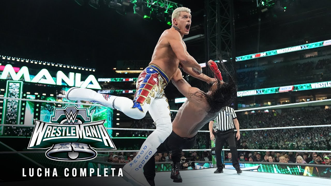 LUCHA COMPLETA: Roman Reigns vs. Cody Rhodes: WrestleMania XL Domingo