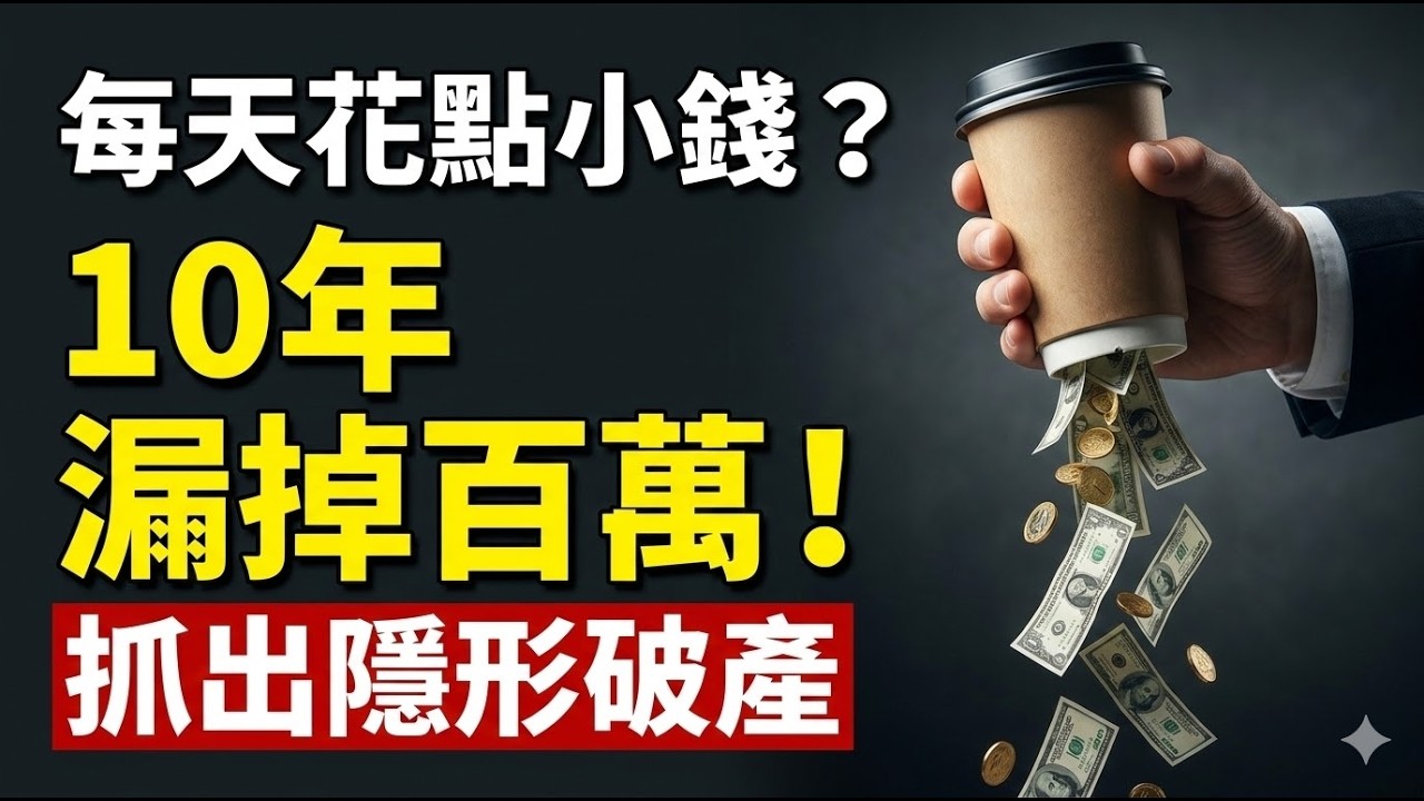 別讓每天的微小享受毀了你的下半場！看懂隱形消費，立刻堵住財富的漏洞。【隱形貧窮05】