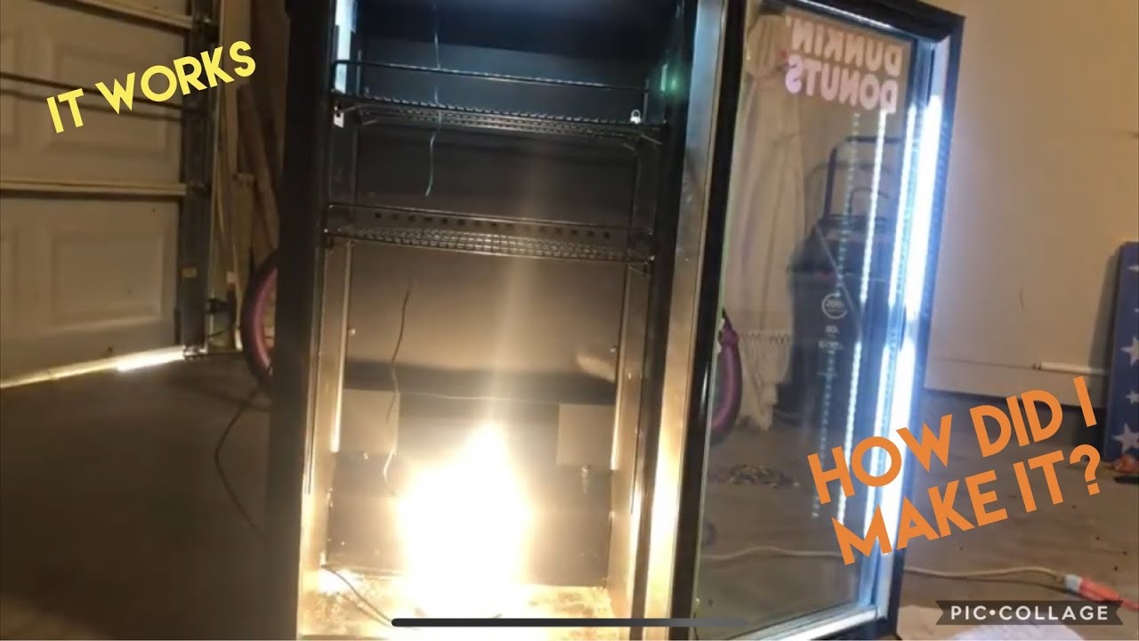 DIY incubator from mini fridge.