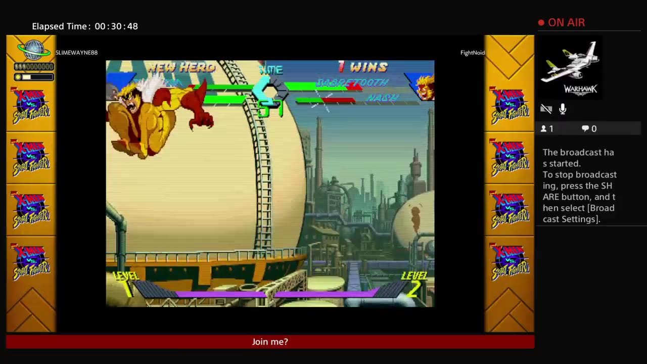 FightNoid  unscheduled  marvel vs capcom fighting collection online causal test ps4