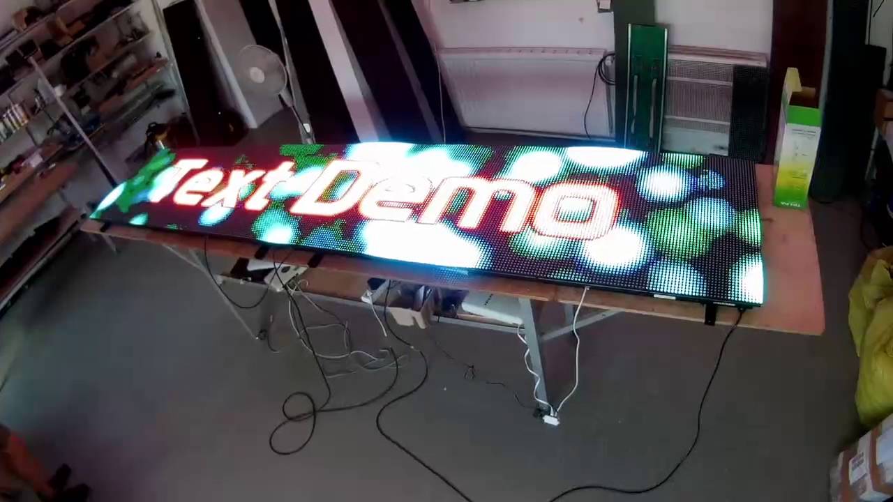 GilBT ekran LED RGB P10 320x64cm WiFi