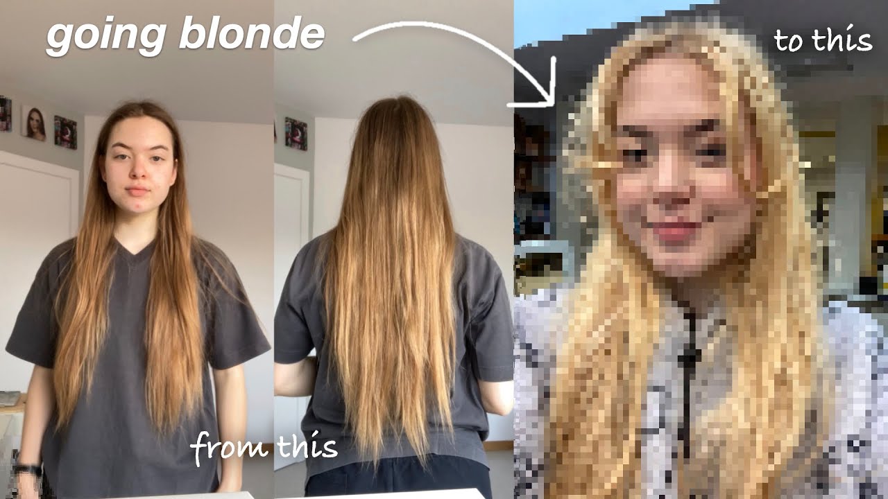 going blonde + grwm