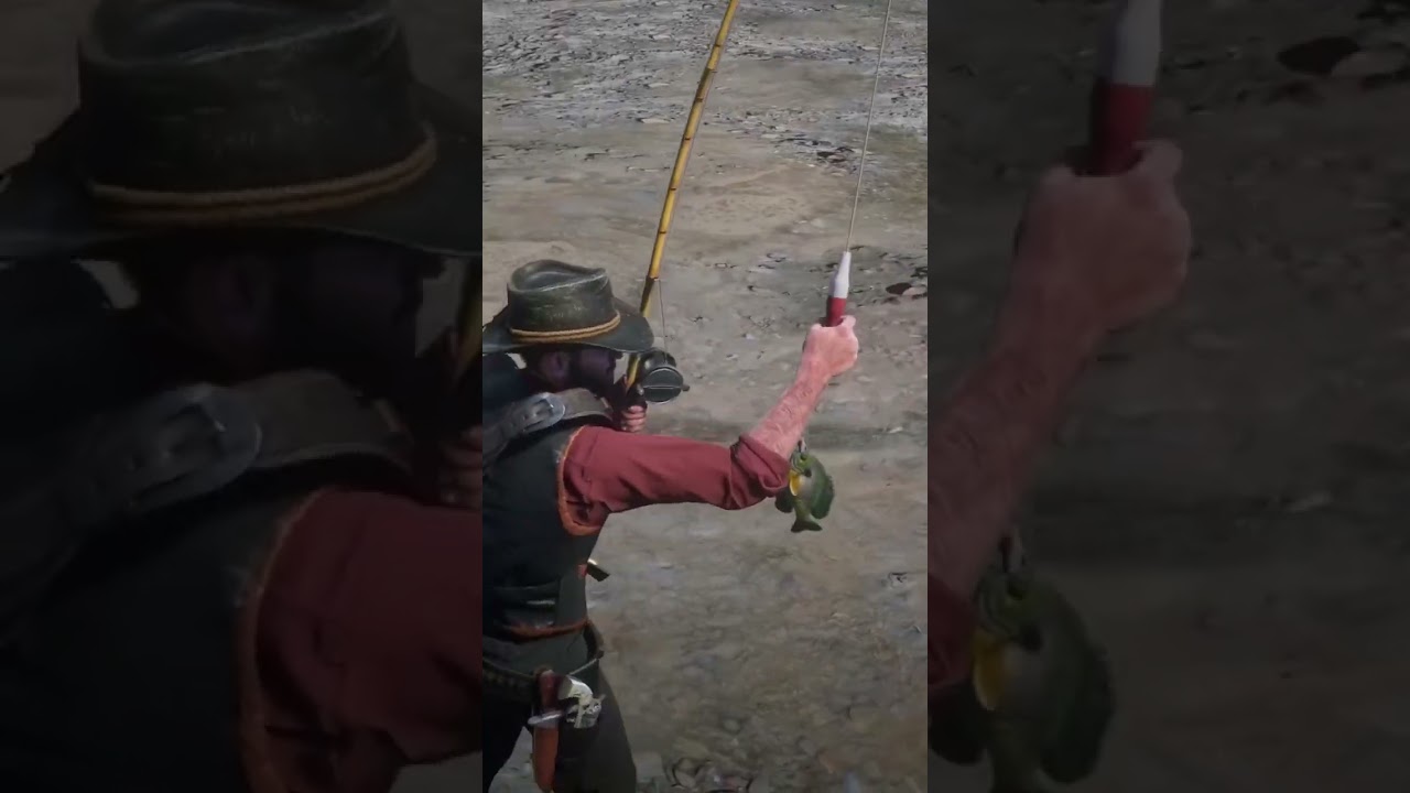 remove the water to catch a legendary fish in red dead redemption 2  #rdr2 #gaming