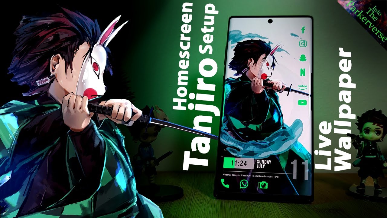 Tanjiro Kamado - Demon Slayer Live Wallpaper & Android setup - Customize your Homescreen - EP66