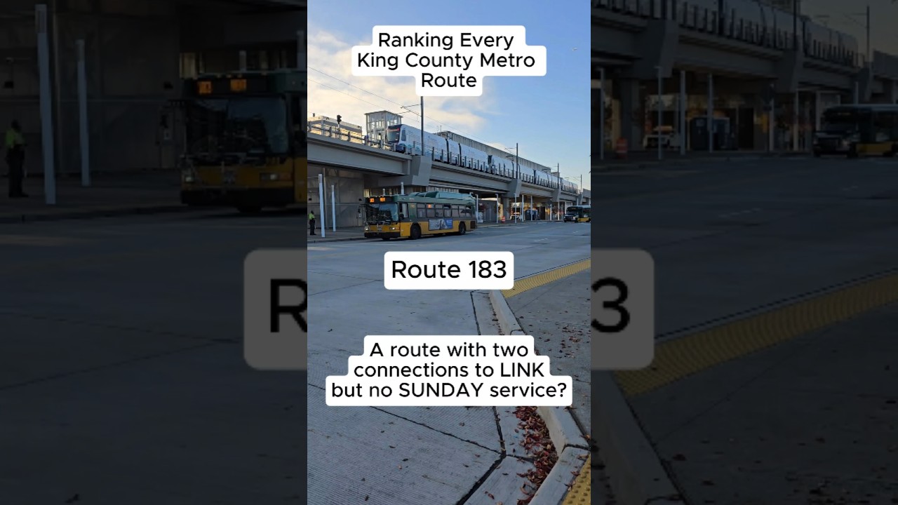 Route 183 - Ranking Every King County Metro Route 