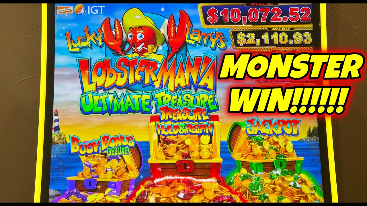 🚨🚨 NEW! MONSTER WIN ON LOBSTERMANIA ULTIMATE TREASURE!
