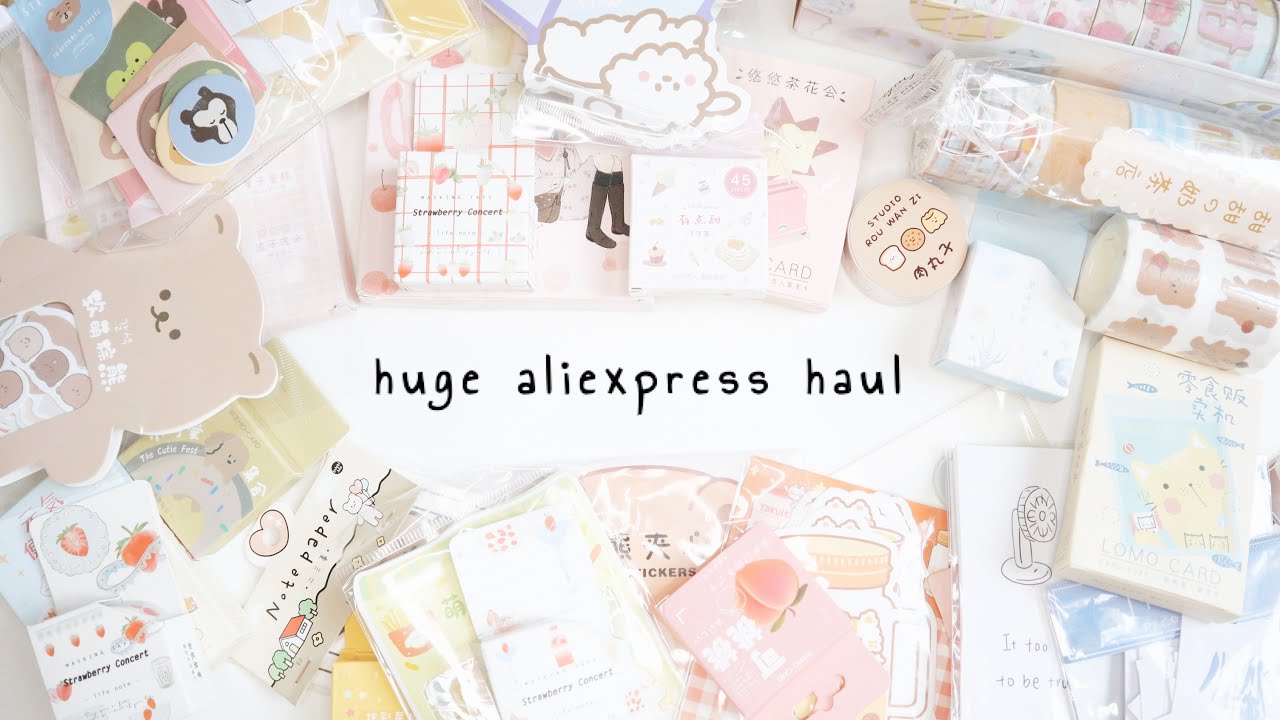 huge aliexpress stationery haul 📦✨