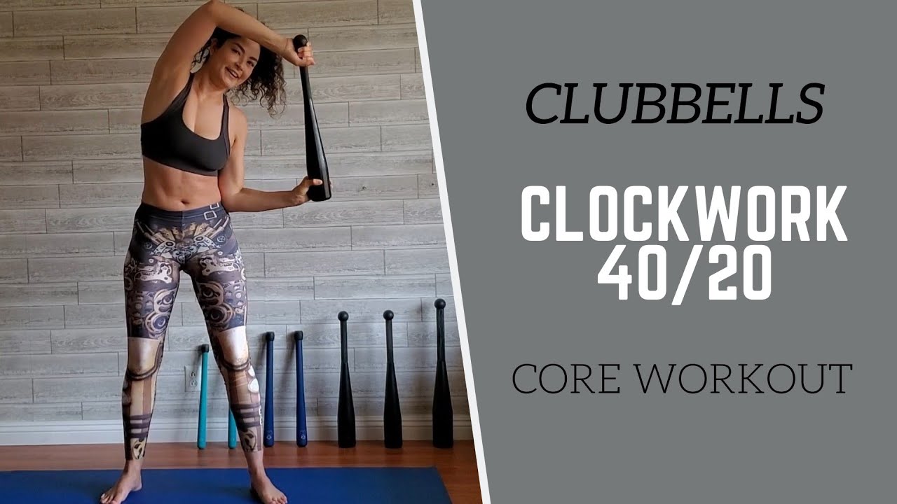 CLUBBELLS // 25 Minute CORE WORKOUT // Clockwork 40/20 (Apartment Friendly)