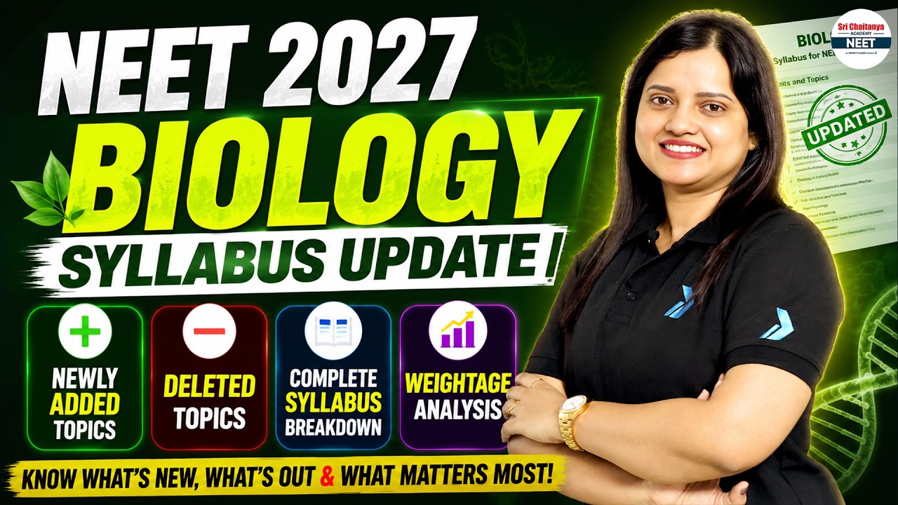 NEET 2027 Biology Syllabus Update 🔥 Newly Added & Deleted Topics | Chapter-wise Weightage