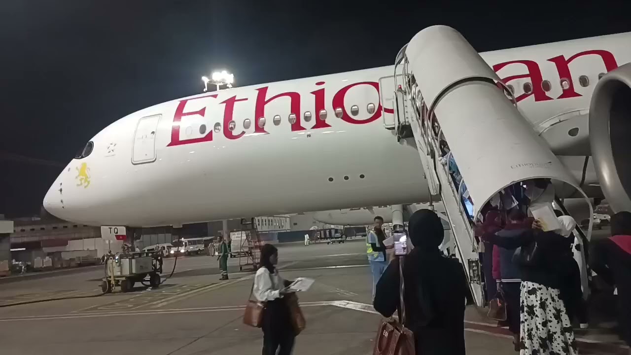 Ethiopian plane የኢትዮጵያ አውሮፕላን