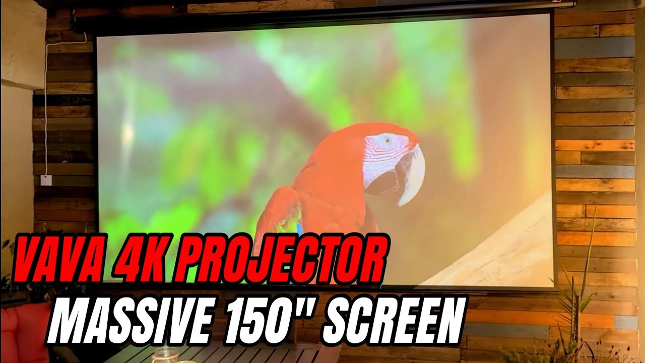 VAVA UST Laser Projector on a 150