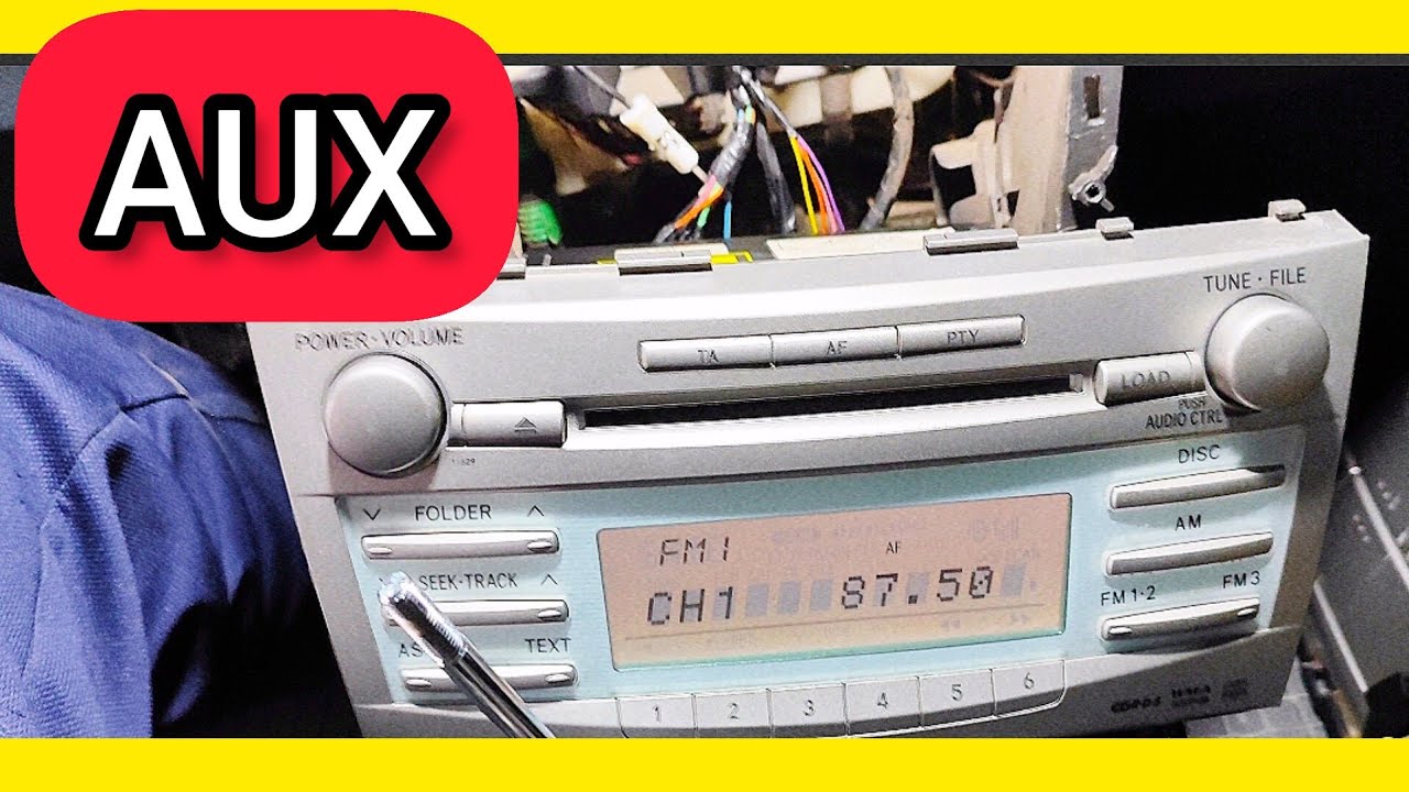Установка Aux в штатную магнитолу Камри 40. Как вывести АУКС в штатную магнитолу?