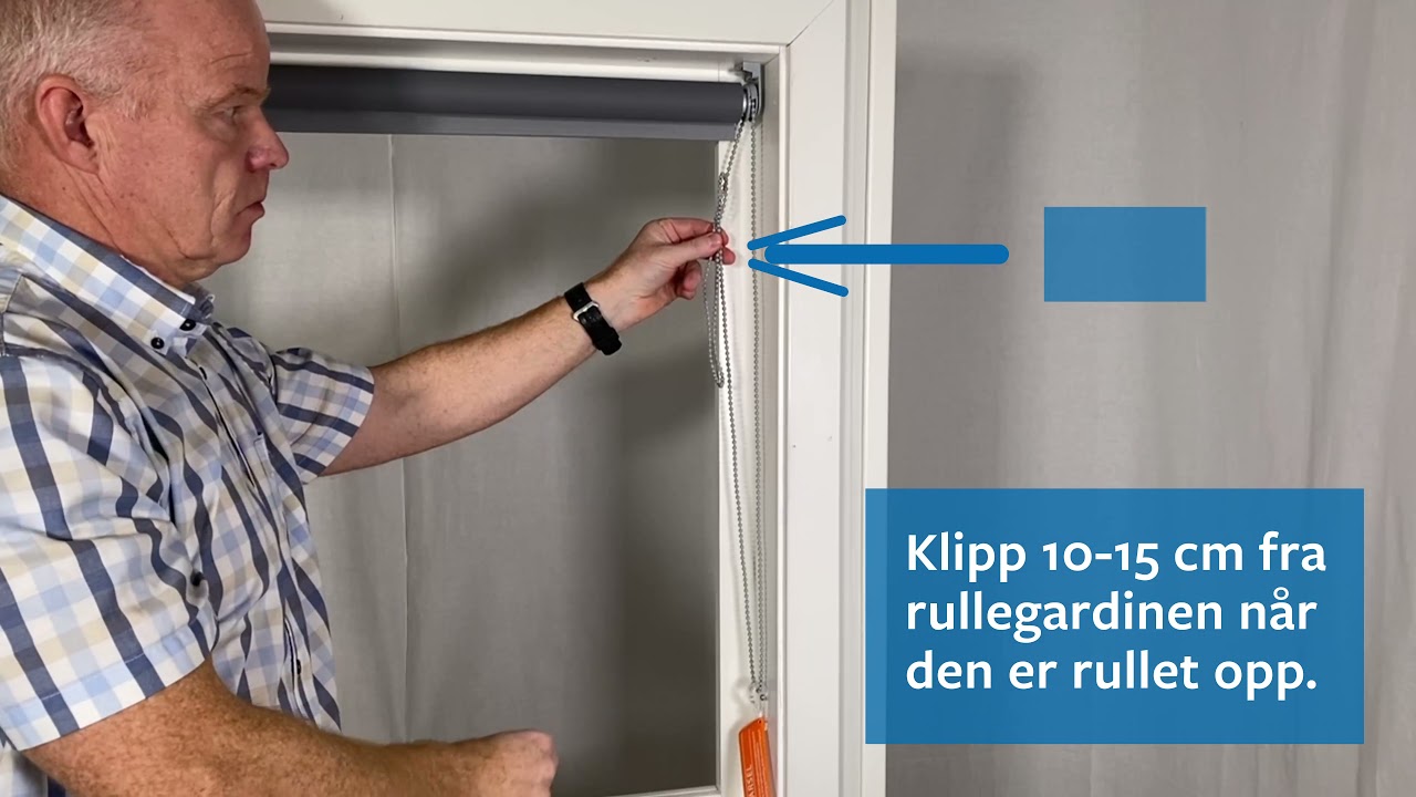 Rullegardin med kjedetrekk   monteringsanvisning fra Vista Norge