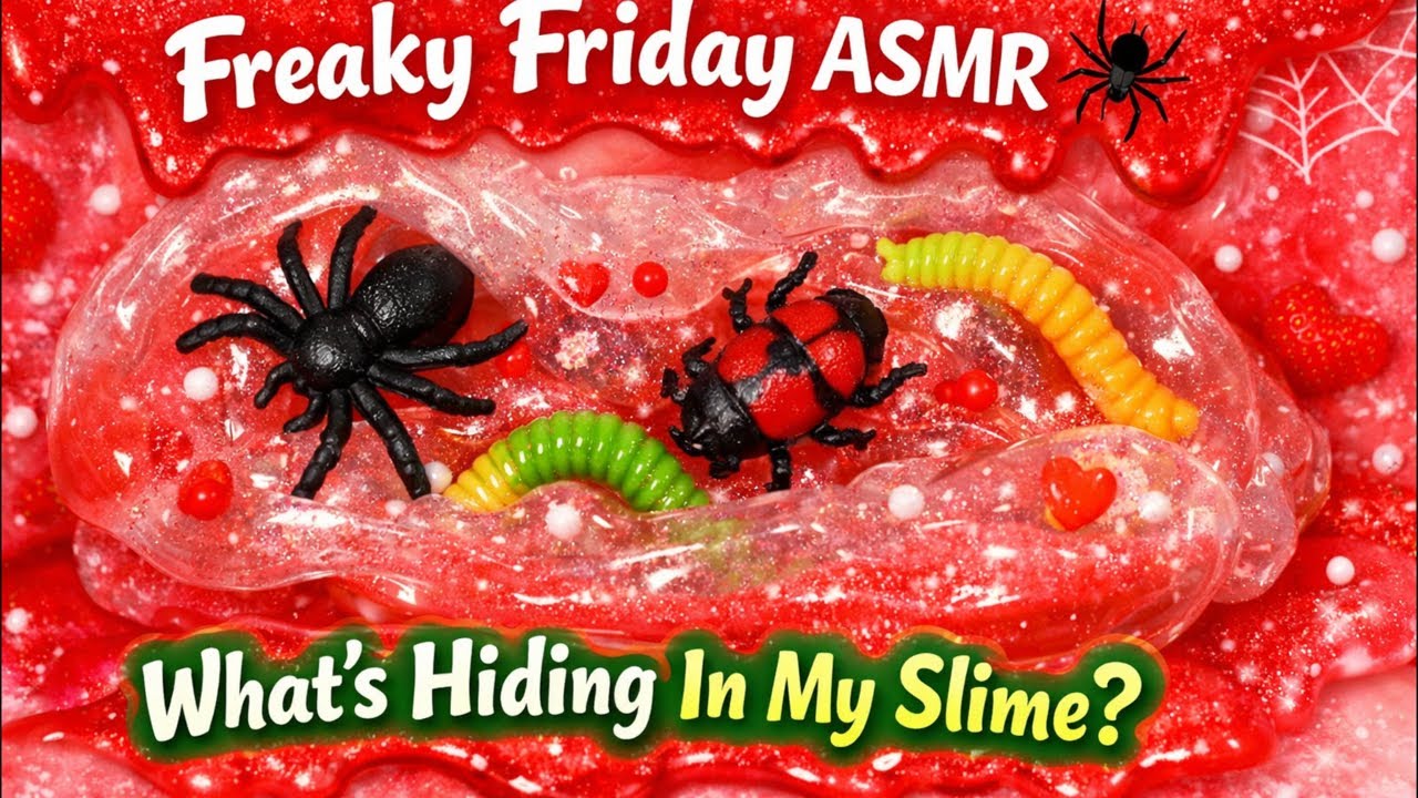 Freaky Friday ASMR 🕷️ What’s Hiding In My Slime?!
