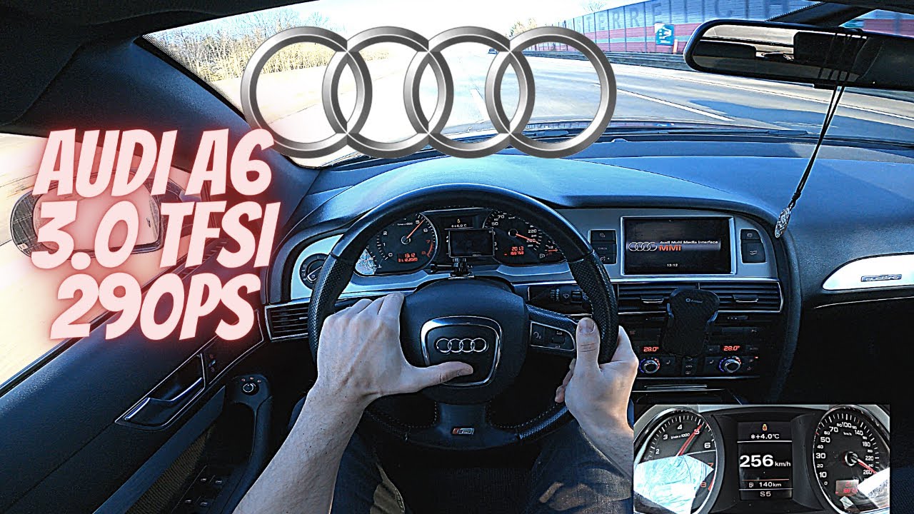 Audi A6 C6 3.0 TFSI 290 HP | POV TEST DRIVE | Top Speed on German Highway