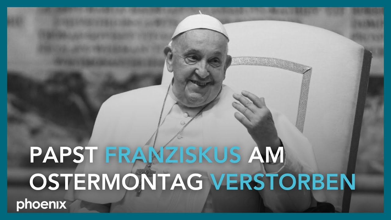 Tod von Papst Franziskus: phoenix vor ort-Sondersendung am Ostermontag | 21.04.2025