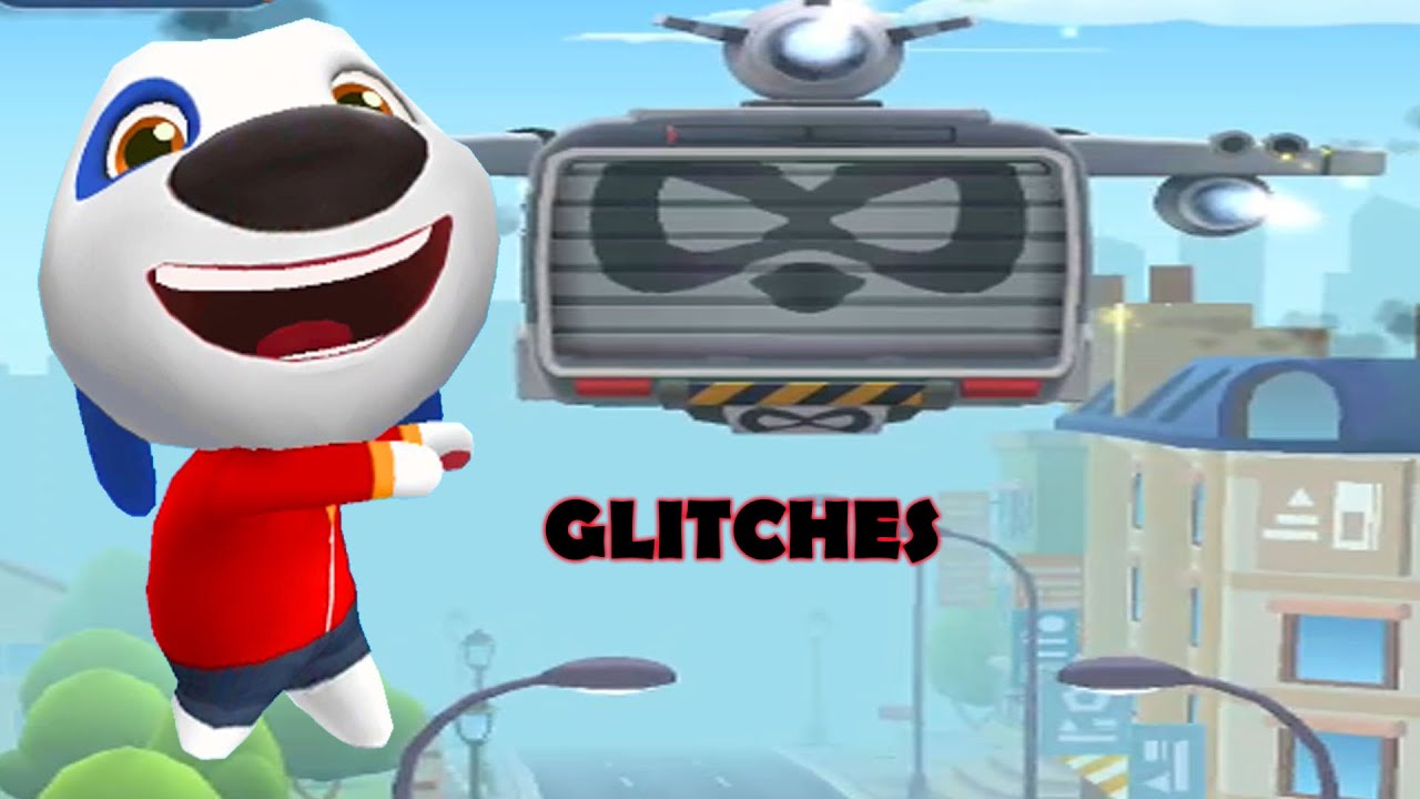 Talking Tom Gold Run  Glitch While Playing with Boss