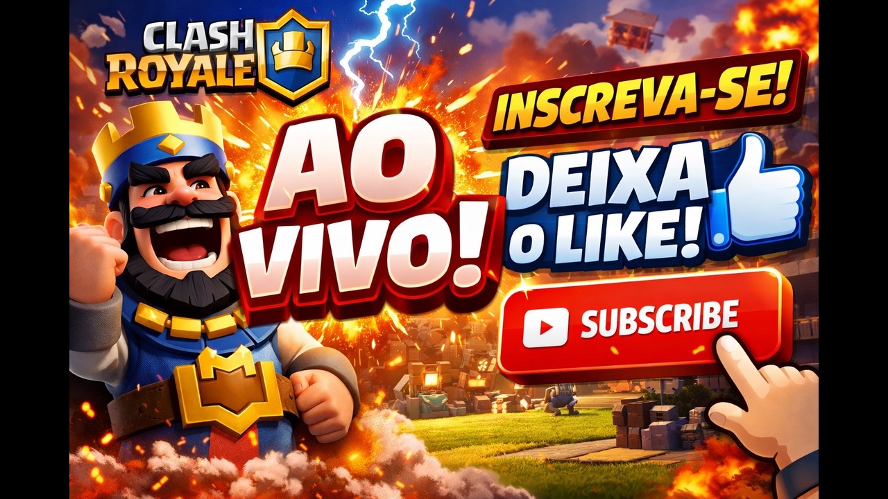JOGANDO CLASH ROYALE  com os inscritos,vem pro clat #clashroyale