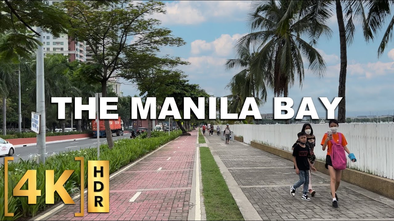 Walking from Dolomite Beach to CCP via Roxas Blvd | Cultural Center | 4KHDR | Manila Bay Philippines