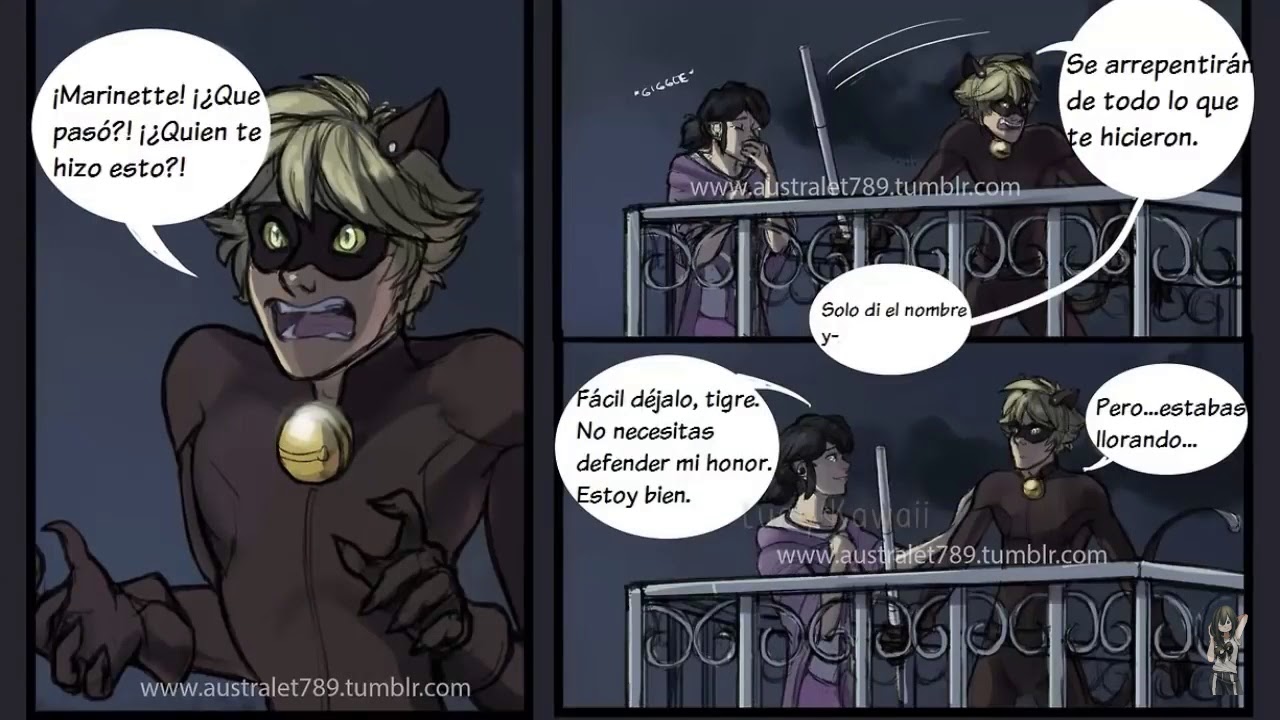 MLB mini comic /marichat/¿que te pasa princesa?