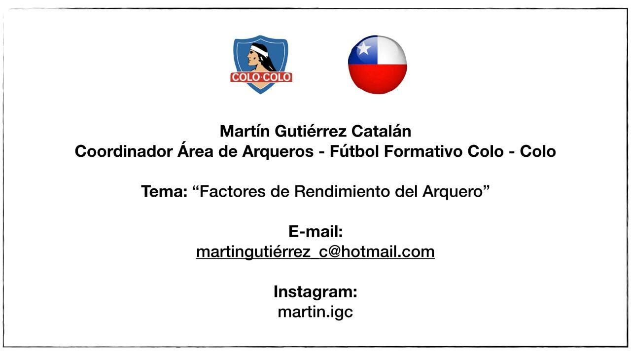 MARTIN GUTIERREZ CATALAN - COLO COLO - GOLEROS TALCA . 