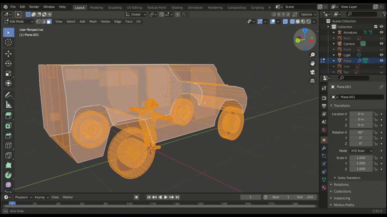Inside APC experince in blender