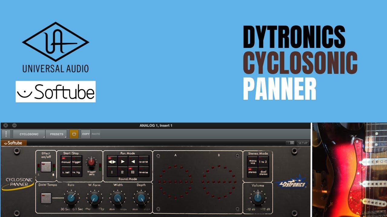 Dytronics Cyclosonic Panner | UAD Audio Plugins | Universal Audio Softube | Quick overview
