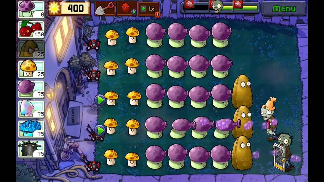 Plants vs Zombies (Nigth) Level 9 (ADVENTURE 2)