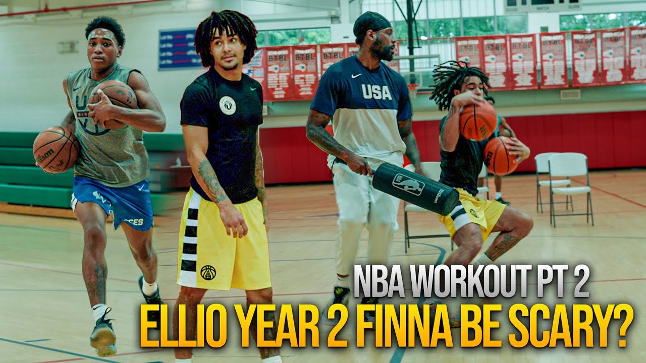 ellio & tahaad PRO NBA workout PART 2. Elliot Cadeau can shoot that sh*t now?? 🎯