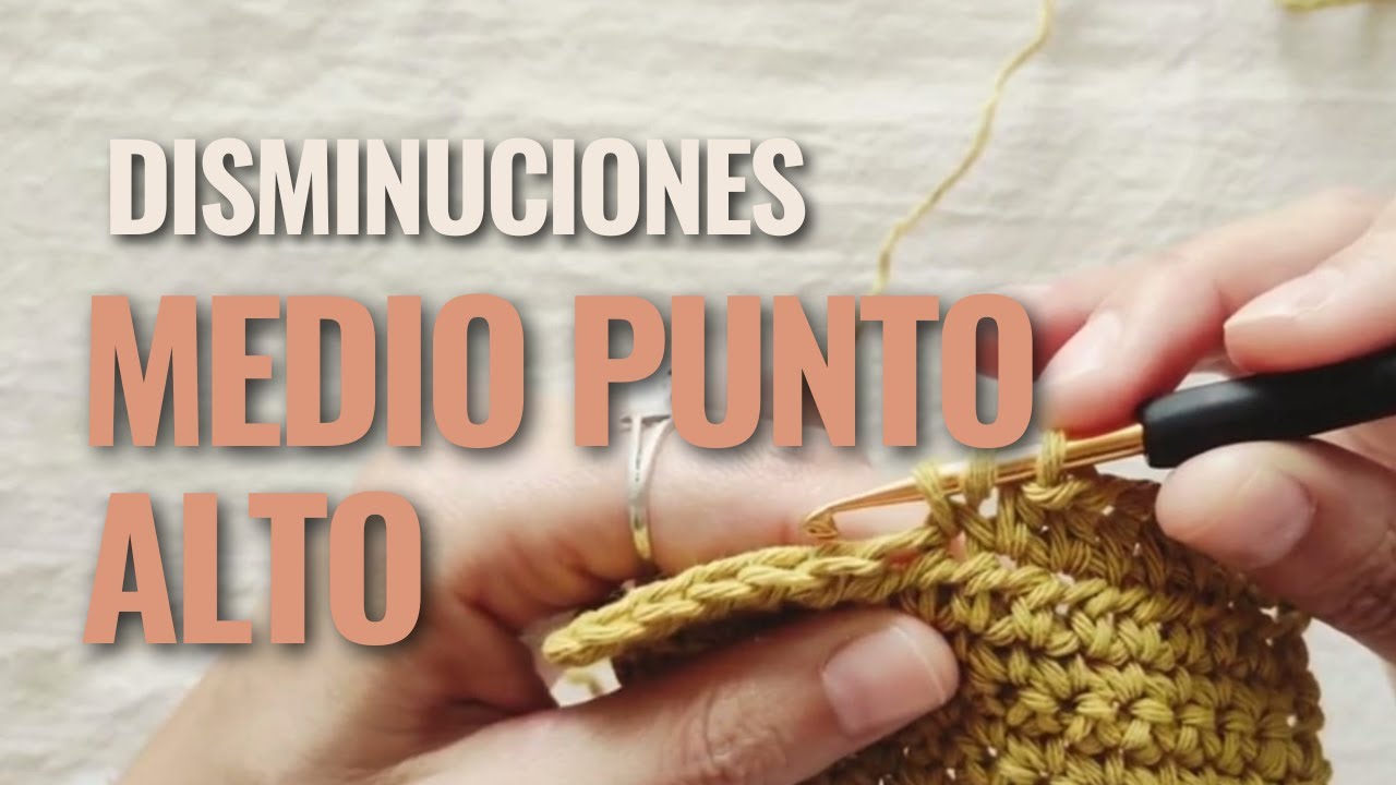 🌈 Cómo hacer DISMINUCIÓN EN MEDIA VARETA - Tejido CROCHET
