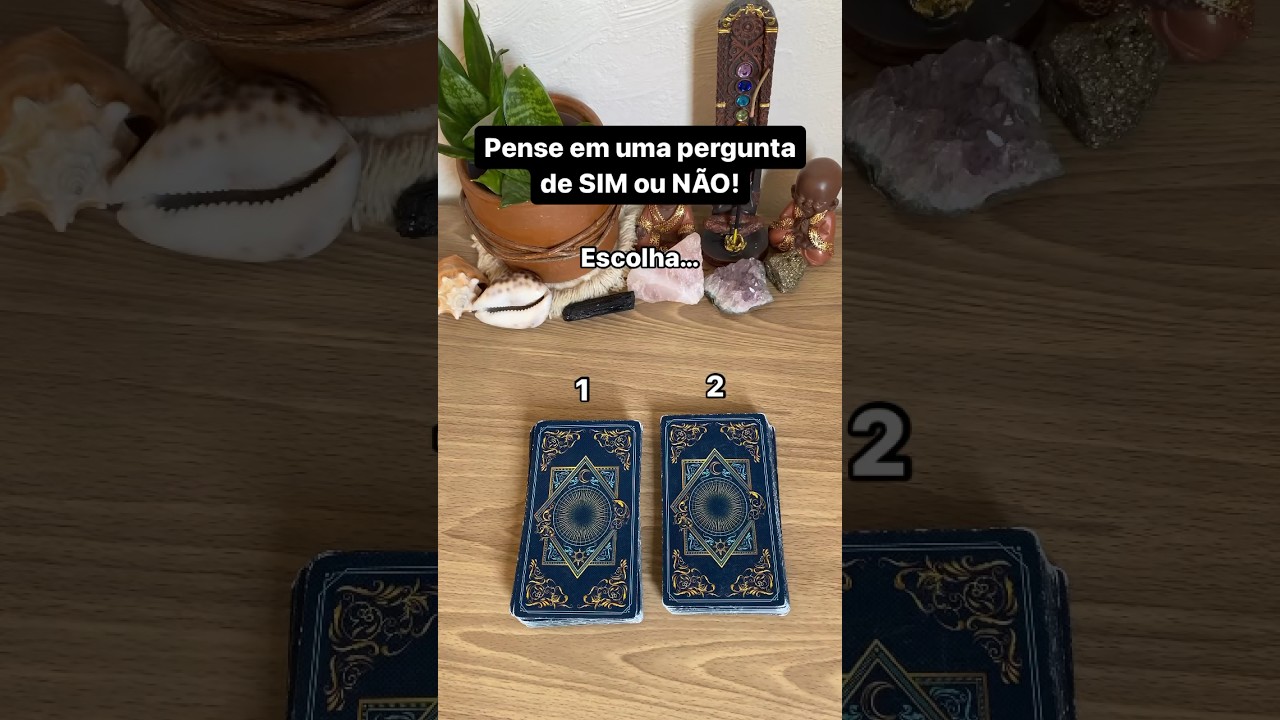 Pense em uma pergunta de sim ou n&atilde;o! #tarot #leituradetarot #oracle #simoun&atilde;o
