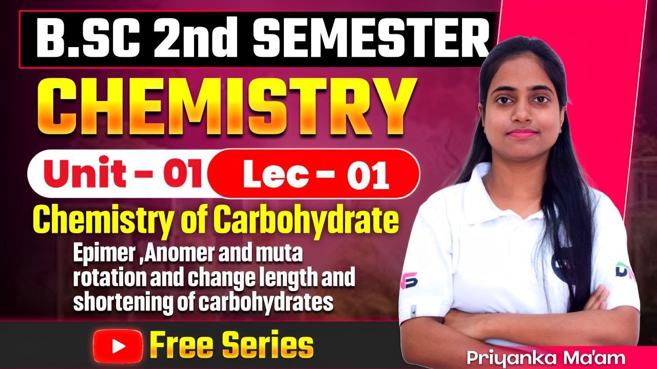 B.Sc 2nd Semester Chemistry Unit-1st Chemistry Of Carbohydrate Lec-01 [A] || B.Sc 2nd Sem Chemistry