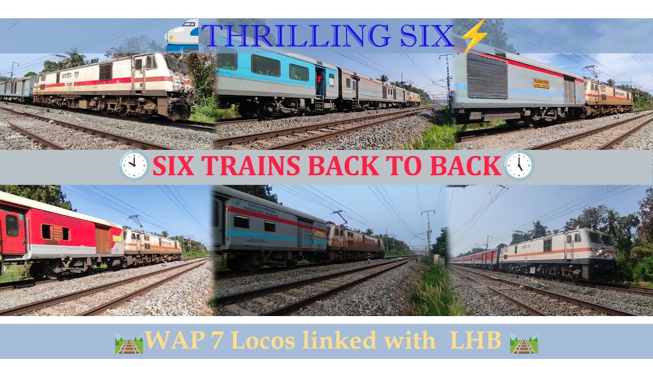 6-in-1 trains compilation
