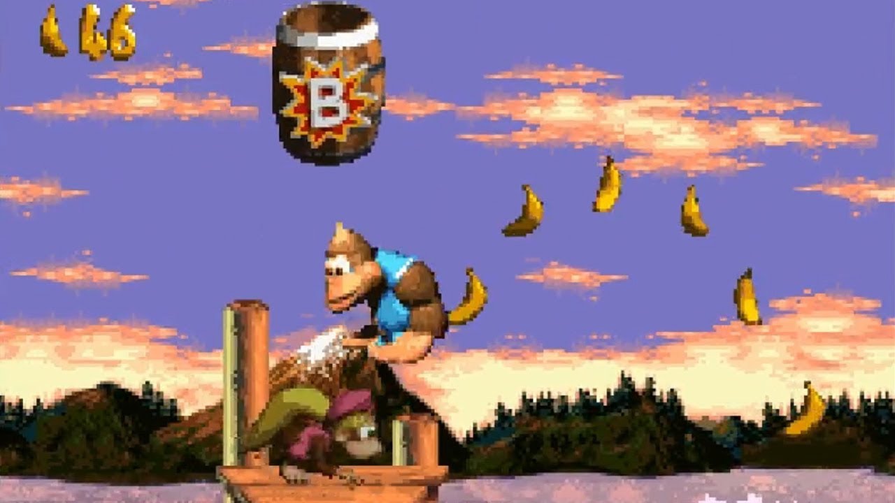 DKC3 Lake Orangatanga | All Bonus and DK Coins