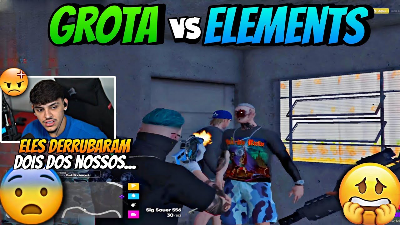 TRETA GROTA x ELEMENTS😱 ELEMENTS PASSOU 2 DA GROTA?😰 VAI ROLAR A PRIMEIRA GUERRA?🔥 | COMPLEXO CLIPES