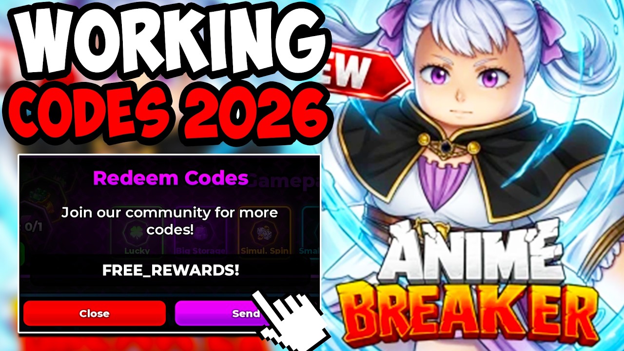 *ОБНОВЛЕНИЕ 3* ВСЕ РАБОЧИЕ КОДЫ ДЛЯ ANIME BREAKER В 2026 ГОДУ! КОДЫ ROBLOX ANIME BREAKER