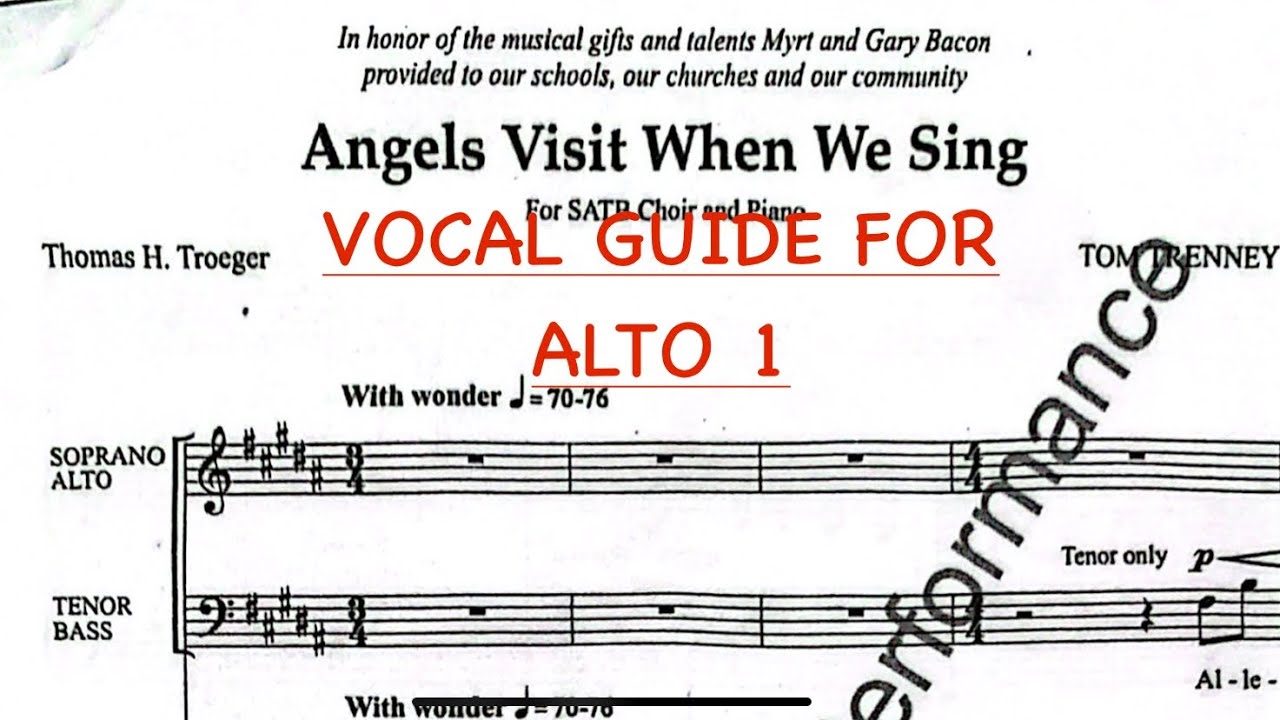 ALTO 1 Vocal Guide - Angels Visit When We Sing