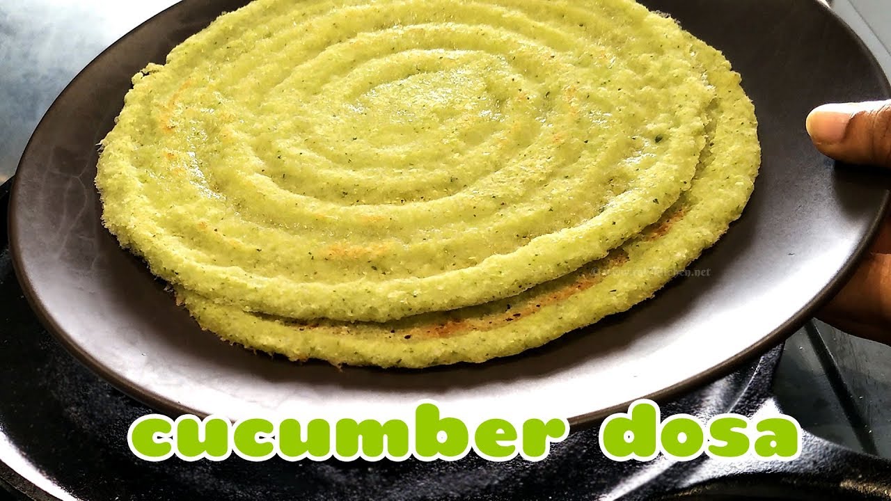 Cucumber dosa recipe, easy south Indian breakfast