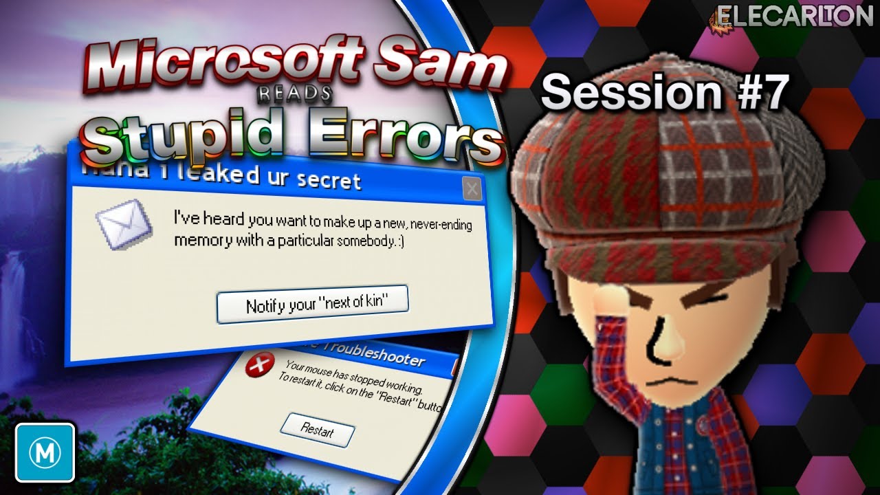 Microsoft Sam reads Stupid Errors, Session #7: Evolving Bugwards
