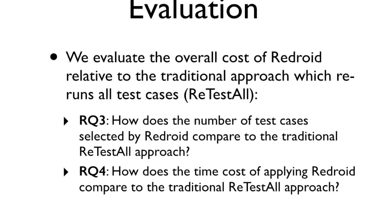 Redroid: A Regression Test Selection Approach for Android Applications