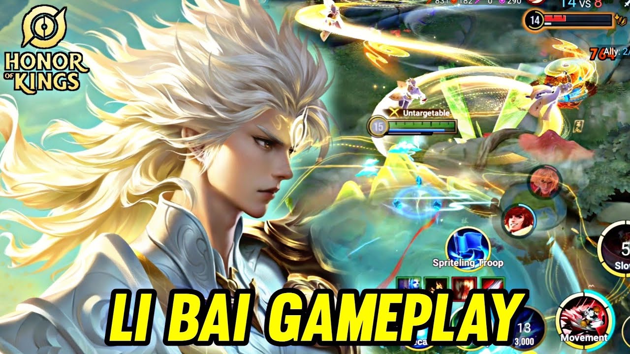 HOK : LI BAI GAMEPLAY | IN JUNGLE - HONOR OF KINGS